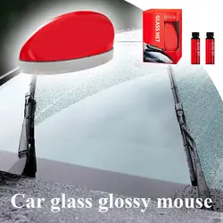 Car Glass Shiny Mouse Cleaner Oil Film Removal Strong Stain Removal Glass Refreshing Polishing Brightening Removal Agent Kit 