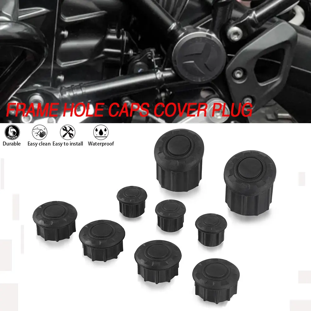 

9PCS R1250GS Frame Hole Cover Caps Plug Decor For BMW R 1250GS R 1250 GS R1250GS LC Adventure ADV R1250GSA 2023 Frame Cap Set