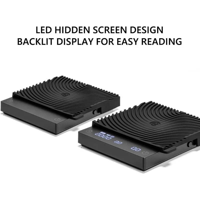 ميزان قهوة إلكتروني صغير متعدد الوظائف مع مؤقت لمخروط الإسبريسو بالتنقيط والخبز والطهي والمطبخ ومقياس الوزن الرقمي #6