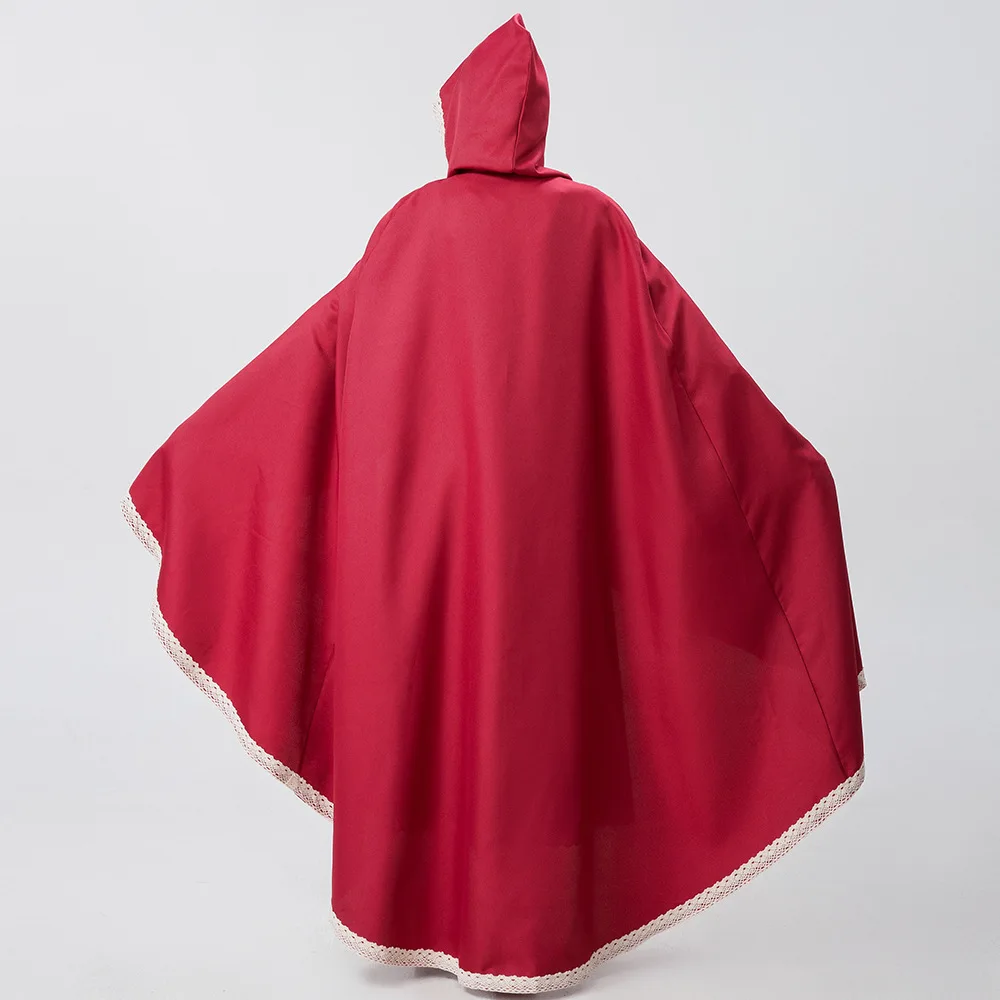 Adulte petit chaperon rouge femme de chambre Costume loween fée T scène Performance Dr Robe tenue Cosplay Costume