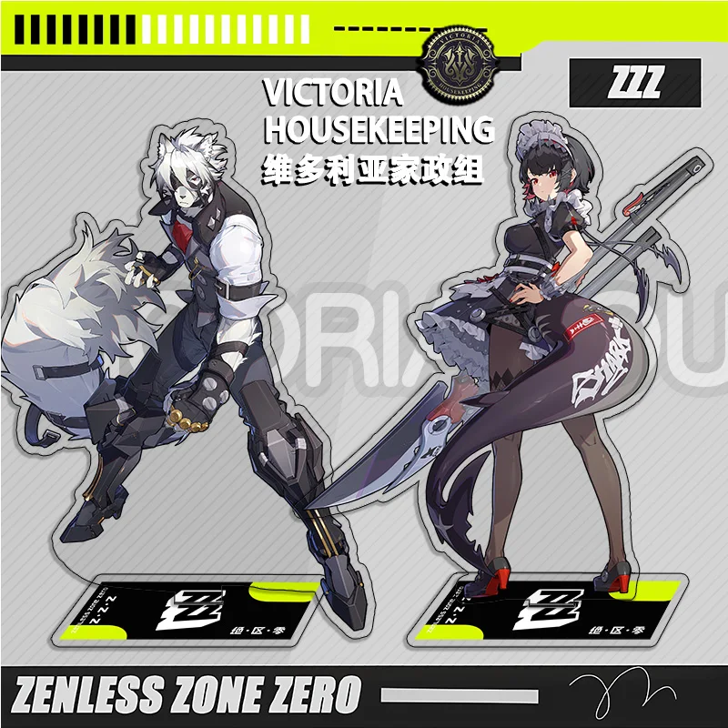 Game Zenless Zone Zero Ellen Joe Nicole Demara Belle Acrylic Ornament Anime Fashion Desk Decor Birthday Gifts