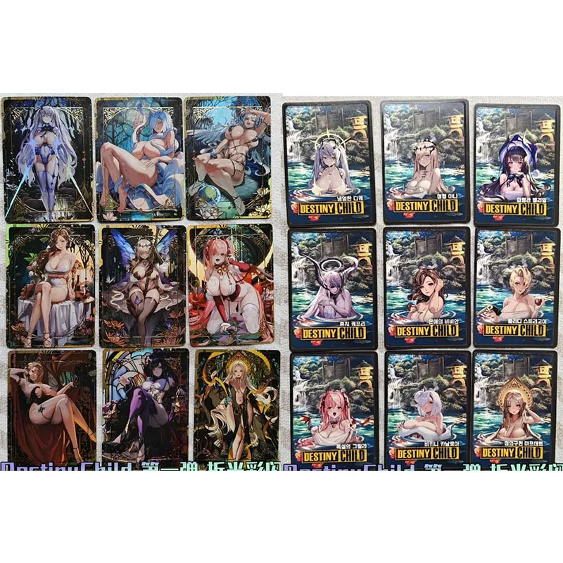 Anime Character DIY Collectible Cards Noto Mamiko Hinatsuru Rin Suma Laser Flash Card Boy Play Toys Christmas Birthday Gifts