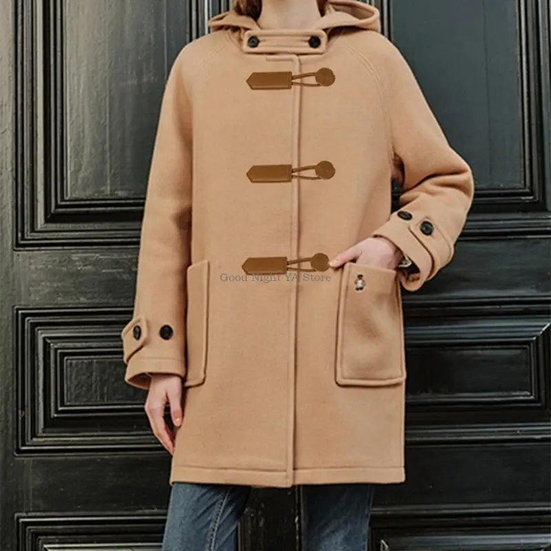 3pack Coat Jackets Combined Buttons Fashion Leather Horn Button Toggle Clasps