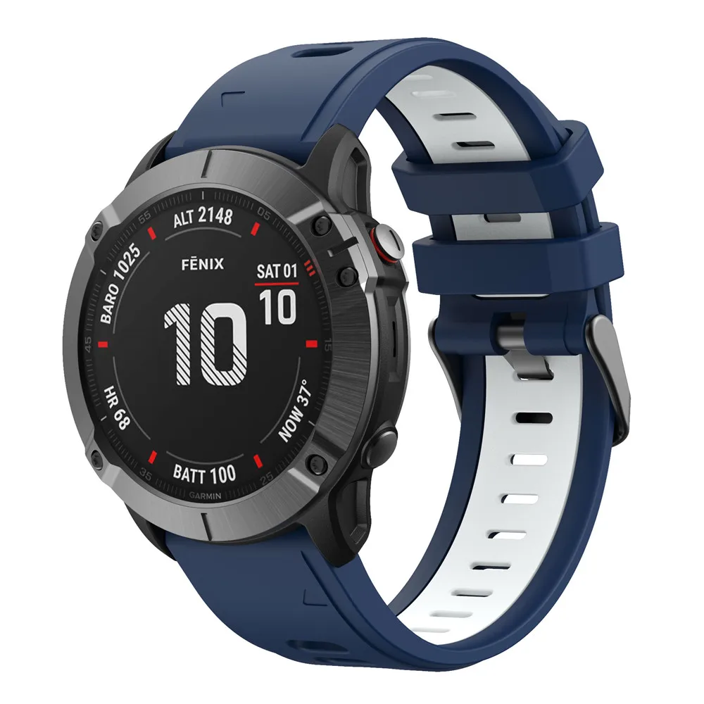 BEHUA 22mm 26mm Ersatzarmband für Garmin Fenix 6X 6X Pro 7X 8X Uhrenarmband mit Easy Fit Schnellverschluss Uhrenarmband Correa – Detail 6