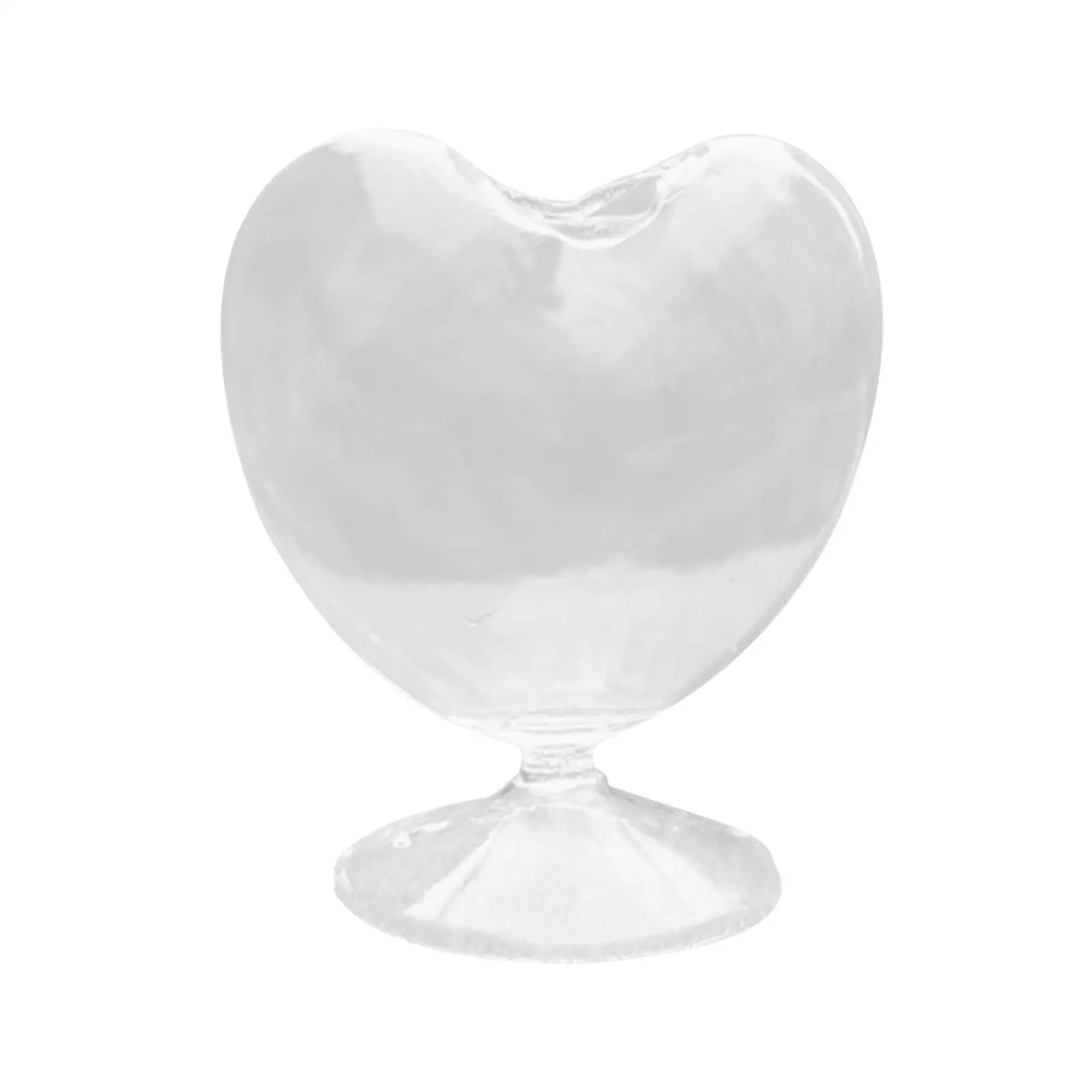 Heart Shaped Vase Glass Vase Flower Arrangement Cabinet Planter Vase for Bedroom Study Room Dorm Home Ornament