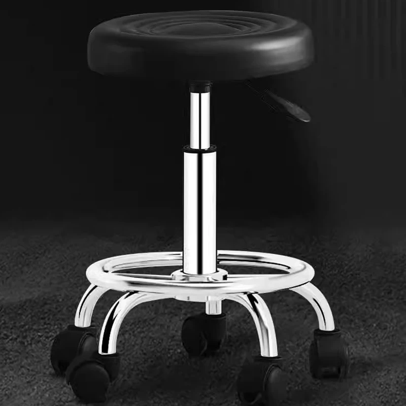 

Accent Relaxing Bar Stools Leather Manicure Adjustable Iron Bar Stools Metal Rotating Banco Para Barra De Cocina Furniture WZ