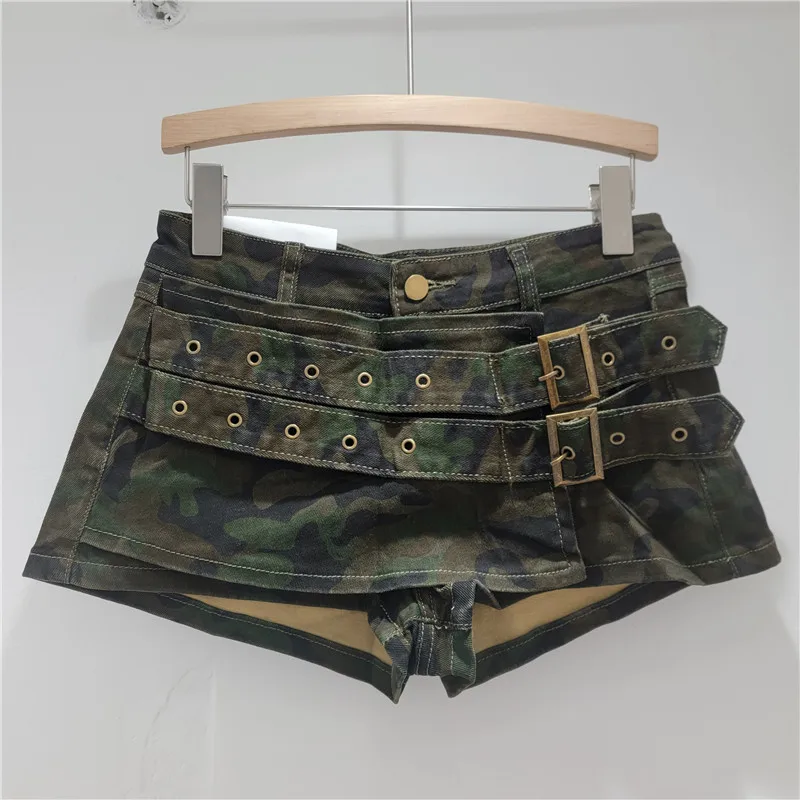 Denim Shorts Women Low Waist Vintage Streetwear Stretch Short Pants Sexy Denims Distressed Female Washed Jeans Summer 2026