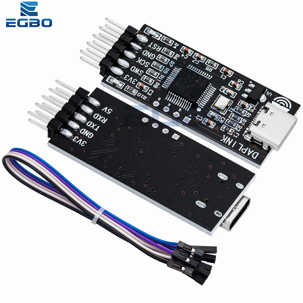 EGBO DAPLINK عالي الجودة يحل محل موقد JLINK OB/STLINK STM32 ومنزلق وذراع محاكي لاردوينو