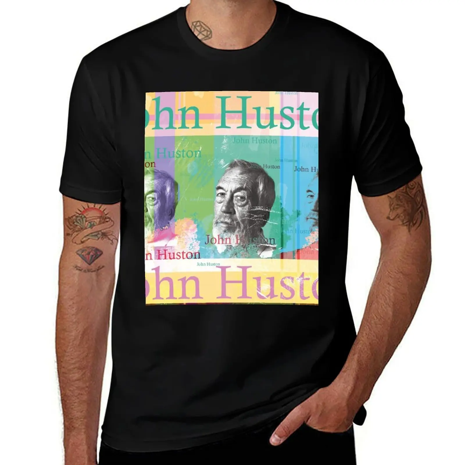

T-Shirt designer t T-Shirt casual man shirt man t man of Director John Huston shirt luxury t shirt Portrait