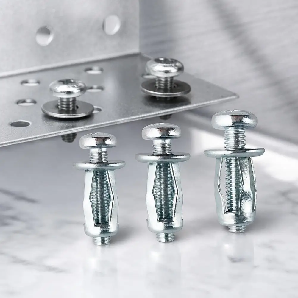 Jack Nuts Petal Nuts, Expansion Screw Petal Nut, Thins Fixings Dowels with Screws for Tin Cardboard Wall Fasteners