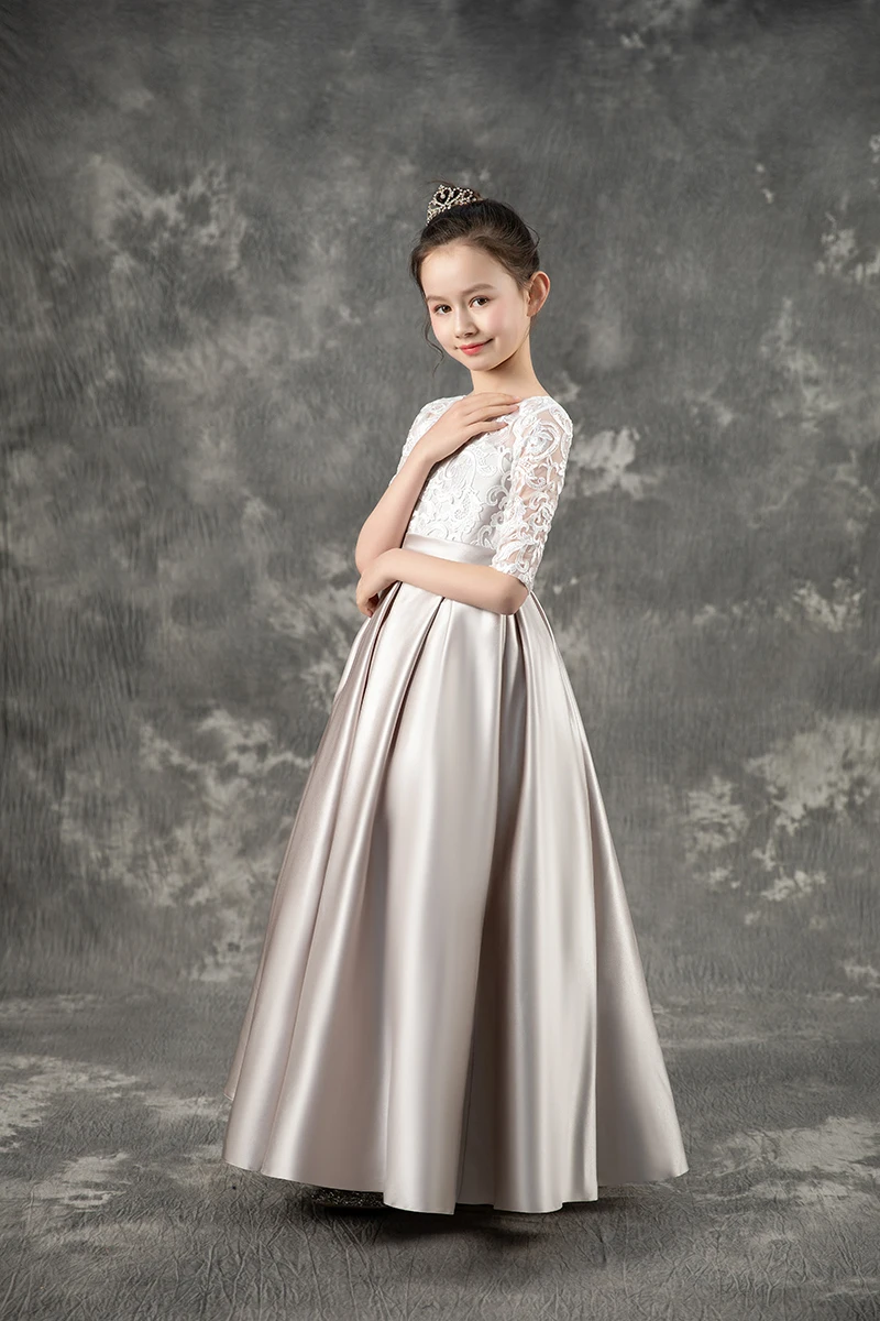 Flower Girl Dresses Girl Long Bridesmaid Dresses For Wedding Prom Gown Party Dress Kids First Communiom Formal Evening Vestidos