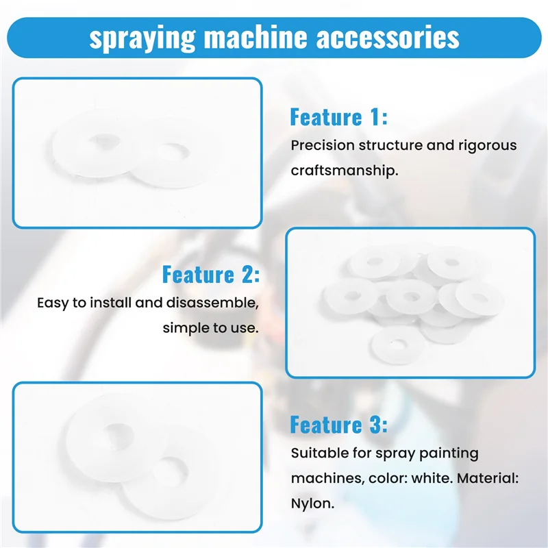 ABRB-20Pcs Machine de pulvérisation sans air outil joint de tige d'allongement joint de tige de pulvérisation accessoires de Machine de pulvérisation sans air