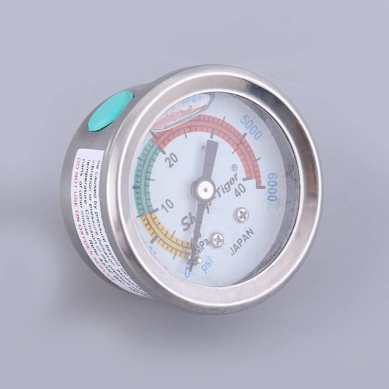 Pompa durevole Guage con manometro per pompa ad aria con telaio in acciaio inossidabile 0-6000/0-40MPa manometro per attrezzatura subacquea misura 40JE