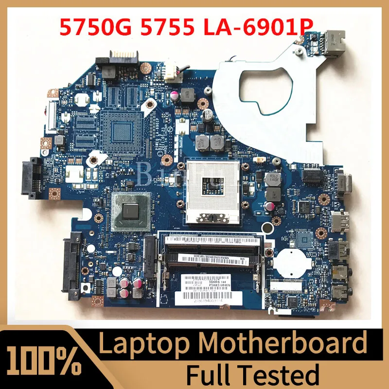 

P5WE0 LA-6901P Mainboard For ACER Aspire 5750 5750G 5755 5755G Laptop Motherboard SLJ4P HM65 DDR3 100% Fully Tested Working Well