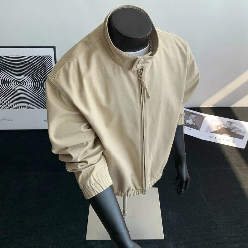 

Мужская куртка Bla American Sle с воротником-стойкой, большие размеры, 250 Pou, осенне-зимняя, свободная рабочая одежда, модная молодежная куртка из полиэстера