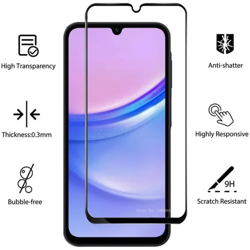 3PCS Szkło ochronne HD do Samsung A25 A15 A13 A24 A31 A33 A53 A73 5G Screen Protector do Samsung A34 A52 A54 A55 A60 A71 A90