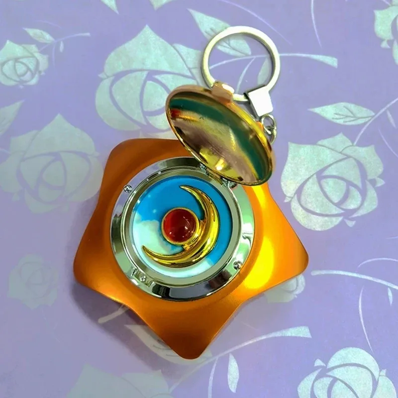 Cy100% ручной работы Сейлор Аниме Звезда Лунный свет Медальон памяти Звездное небо Музыкальная шкатулка Металлический реквизит для косплея Япония Аниме Подарки