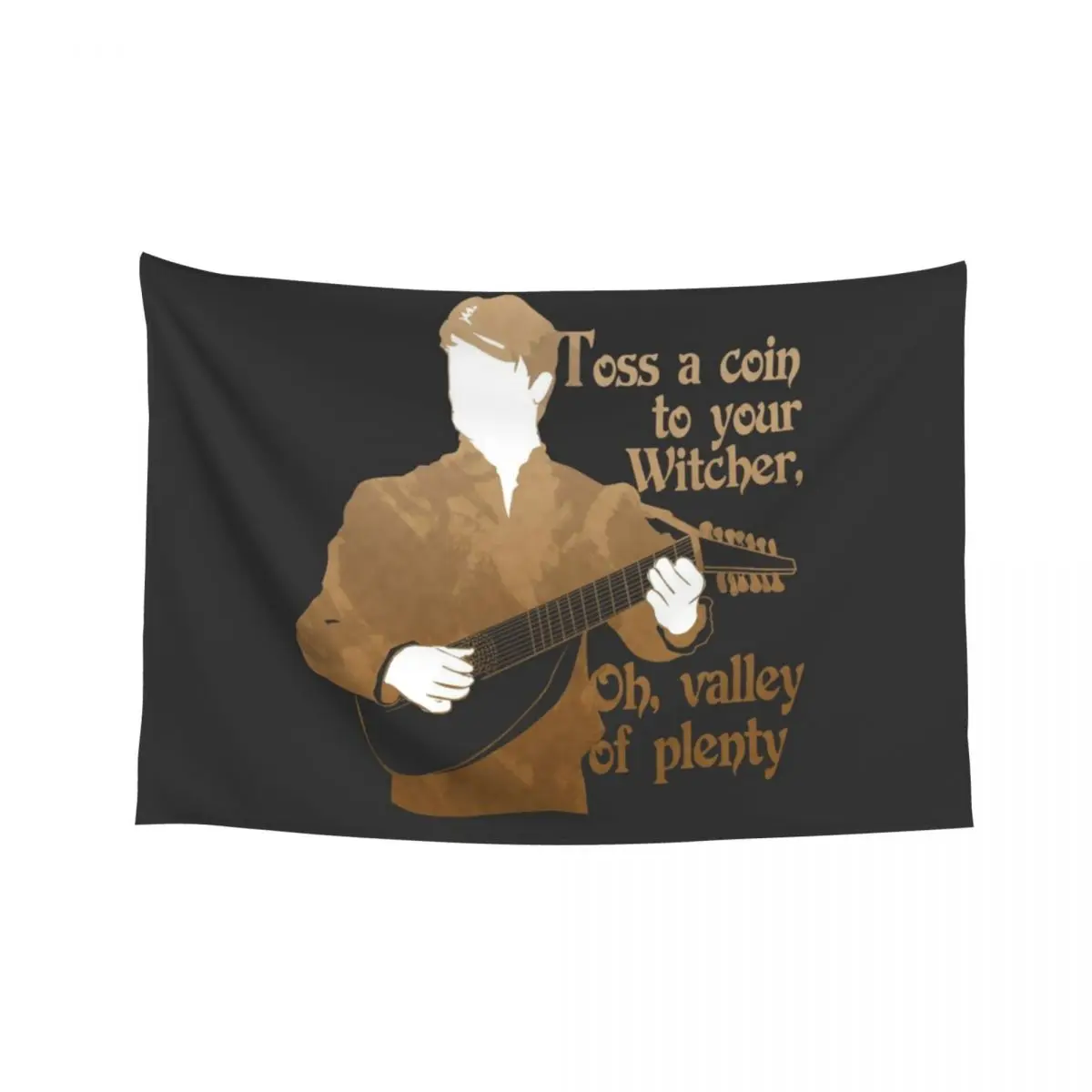 

Witcher Bard: Toss a Coin - variant Tapestry Home And Comfort Decor On The Wall Decorative Wall Tapestry