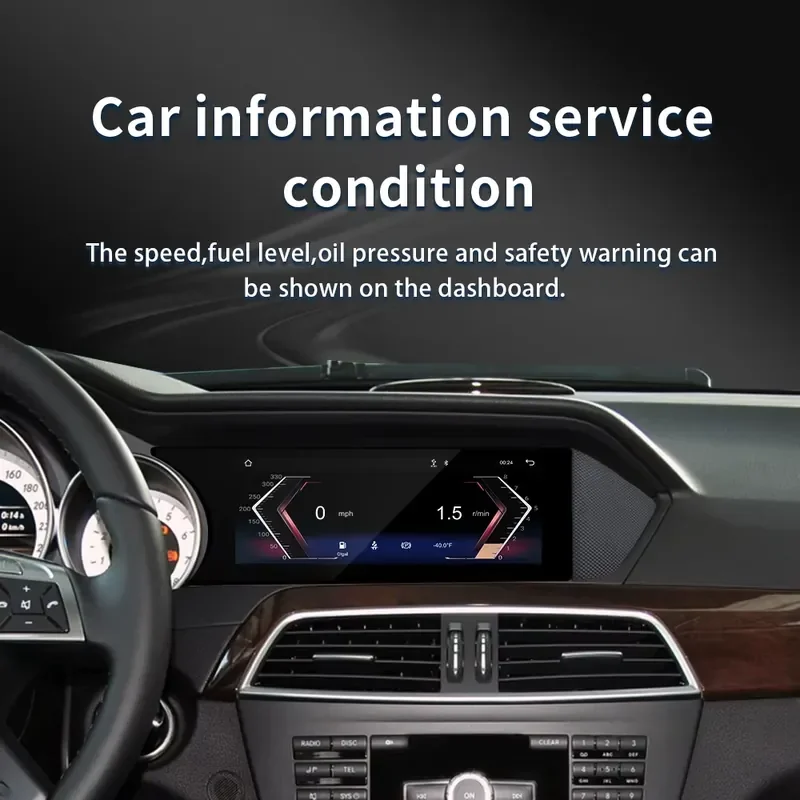 【2026 Precision Made】 Linux 8.8inch Car Digital Dashboard for MP3 Multimedia Radio Player Capacitive Touch Screen for