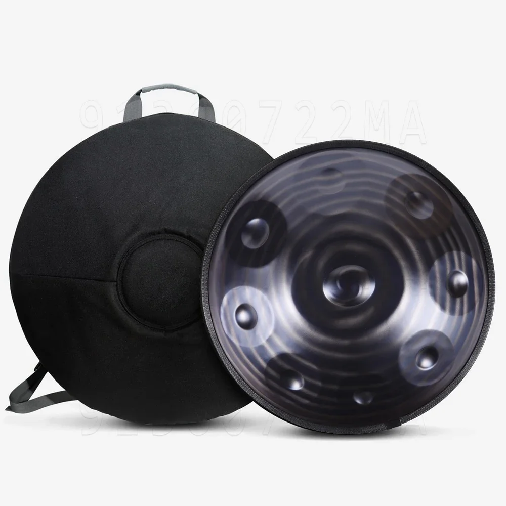 

432Hz/440Hz Professional Tambourine D Minor 9-Tone Tambourine 22 Inch Yoga Meditation Steel Tongue Drum Musical Instruments Drum