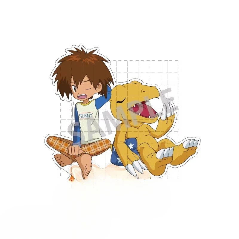 เกมเอกวาดอร์ผจญภัยอะคริลิคตุ๊กตาอะนิเมะ Agumon Gabumon Piyomon Tailmon Patamon Gomamon รูปคอสเพลย์ของเล่นของขวัญ