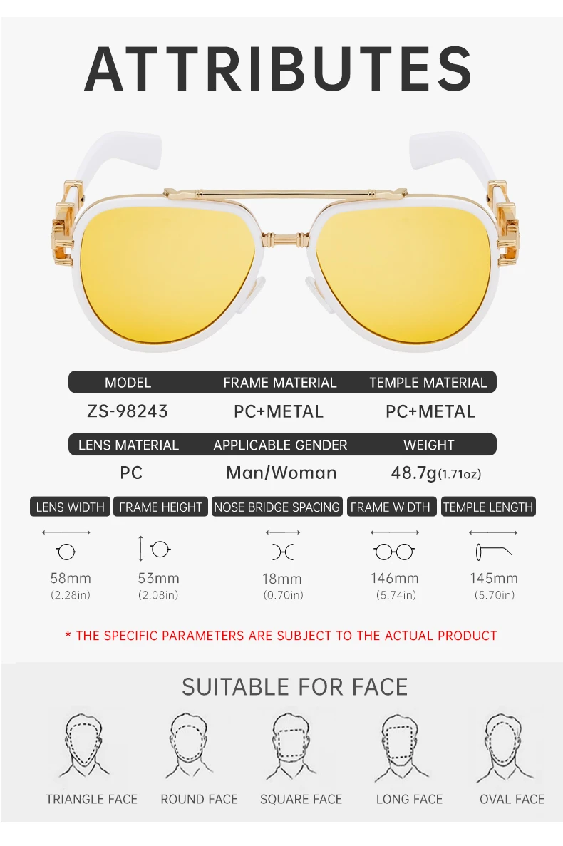 Vintage Punk Ovale Sonnenbrille für Damen und Herren 2026 Luxusmarken-Design Trendige Steampunk Doppelbalken-Sonnenbrille für Männer Retro-Brillen – Detail 10