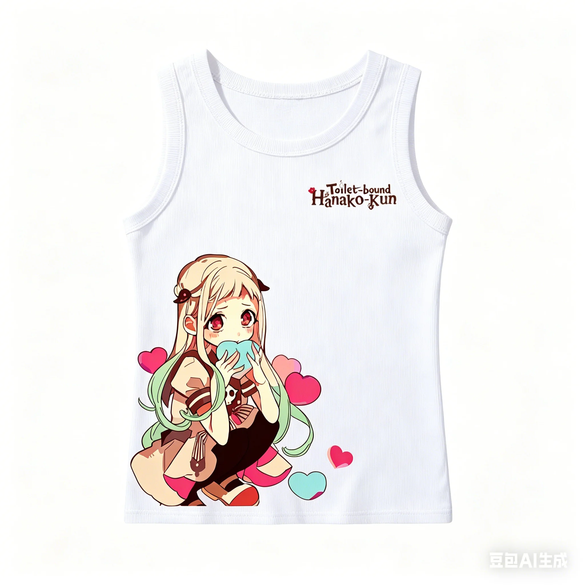 Toilet-Bound Hanako-kun Ribbed Tank personality Clothes New Model Anime T-shirt Yearround clothing Plus Size Y2k Short Sleeves