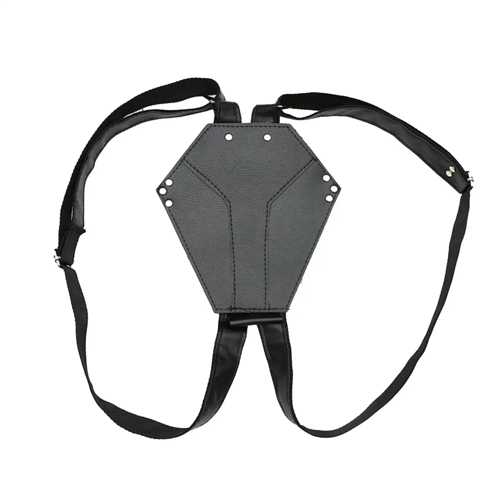 Doppelter Säbel-Rückenhalter aus PU-Leder, Säbelholster mit verstellbaren Schultergurten, Säbel-Aufbewahrungstasche, Kostümzubehör