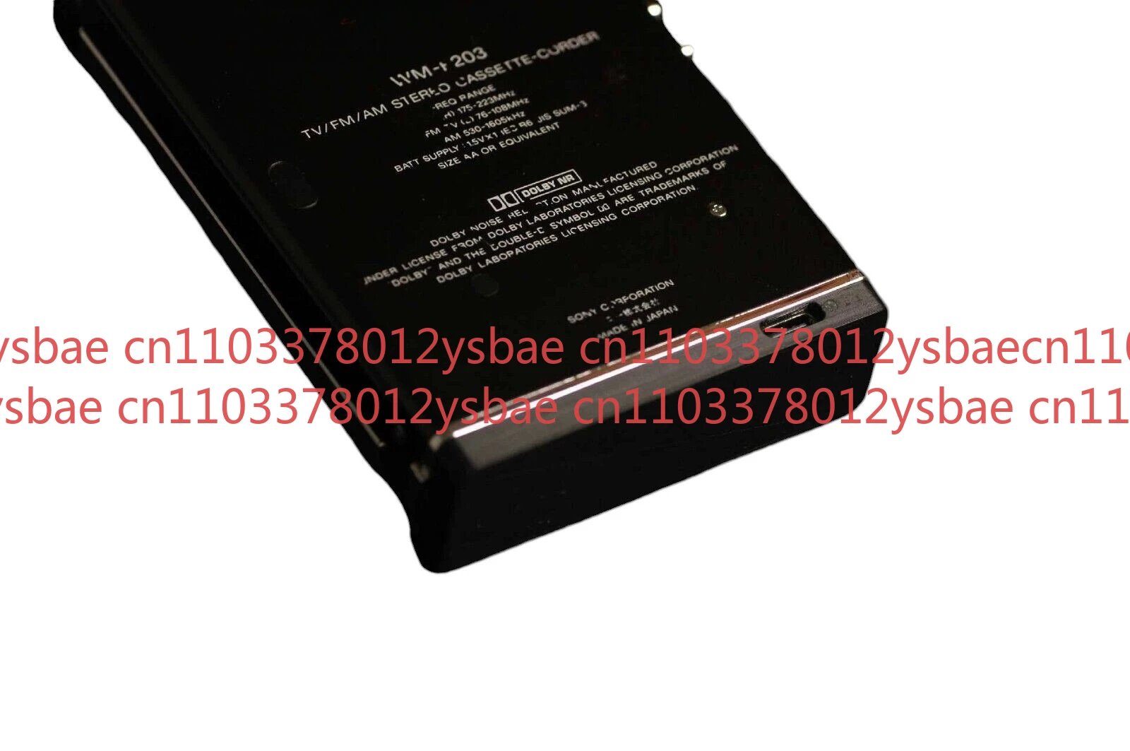 

3D USBC rechargeable Battery Case For SONY Walkman WM-F202 F200II F103 F100III