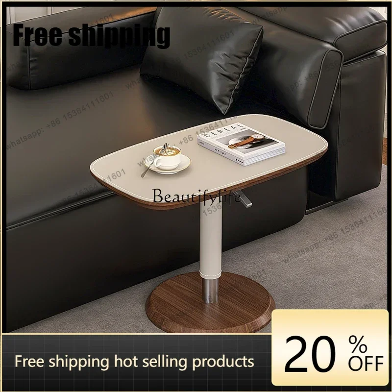 HJ Lifting Side Few Modern Simple Suction Rotating Sofa Side Corner Few Living Room Home Removable Light Luxury