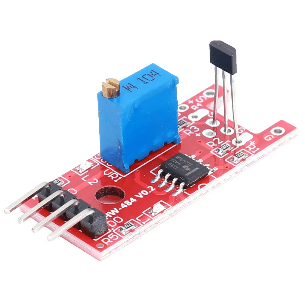 KY-024 Linear Magnetic Hall Switches 4pin Speed Counting Sensor DC 5V Speed Sensor Module LM393 Chip for Arduino DIY Kit