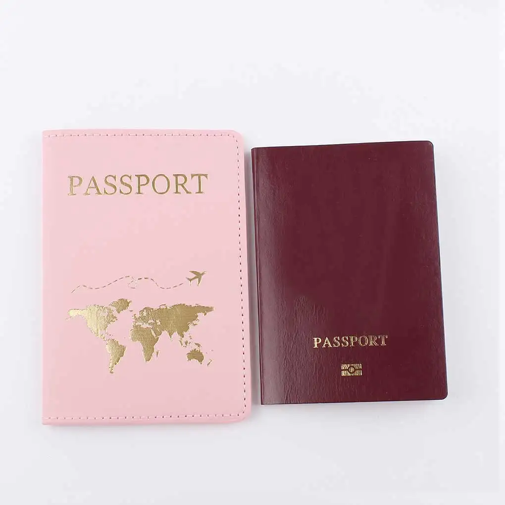 

10 Pieces Security Check Passports Cover Portable ID Credit Card Storage Holder PU Leather Organizer Bag Passports Case