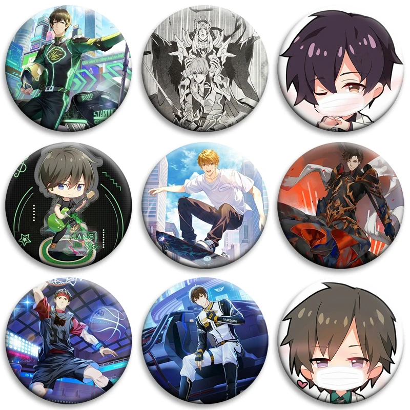 

Anime The King's Avatar Icons Badges Cartoon Role Playing Brooches Lapel Pins for Backpack Clothing Decor Jewelry Accessories