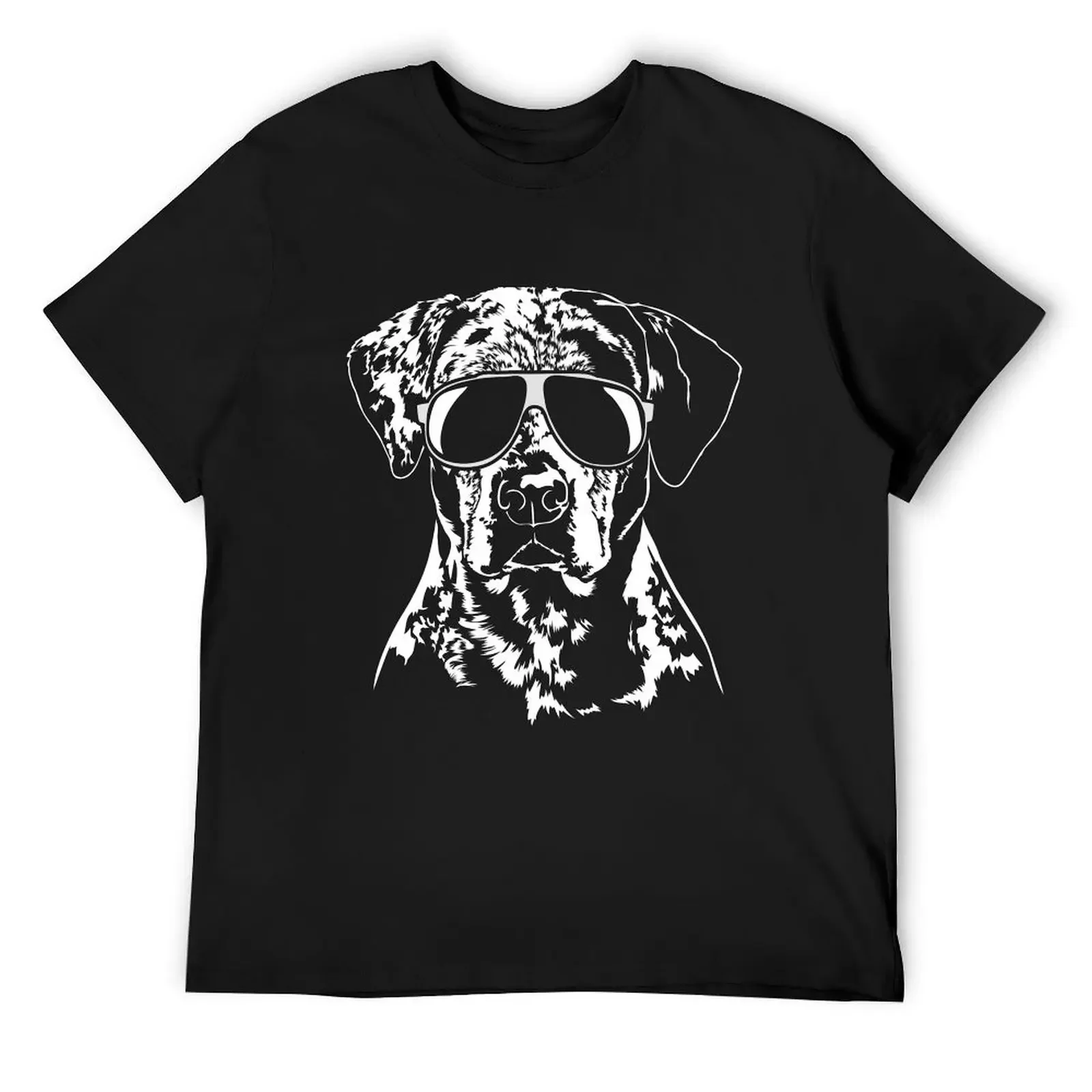 Louisiana Catahoula Leopard Dog with sunglasses T-Shirt man t shirt vintage clothes men t shirts