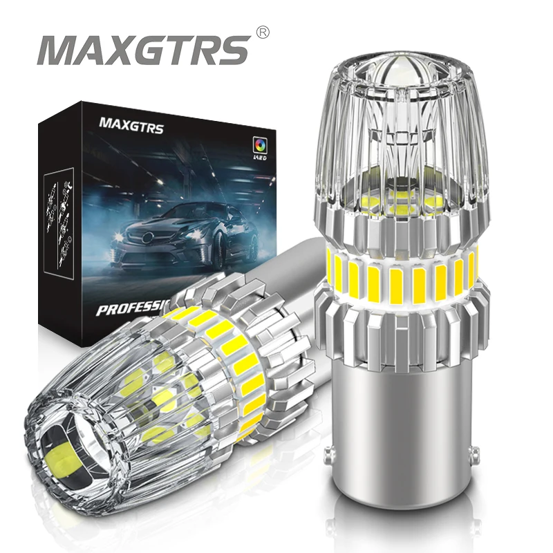 

2pcs Canbus S25 1156 BA15S P21W T20 7440 W21W LED Bulbs Backup Reverse Light Daytime Running Lights Brake Turn Signal Lamp Error