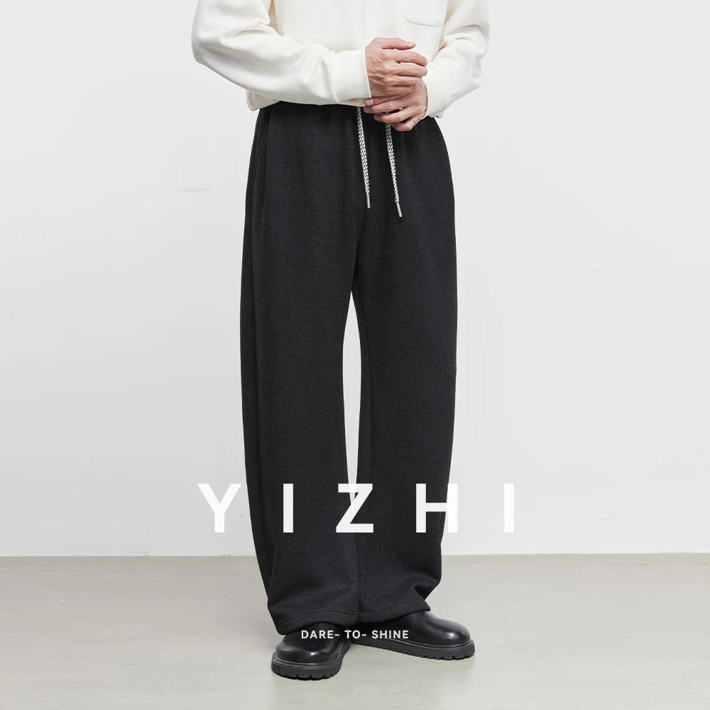 

Модная мужская одежда, утепленные повседневные брюки, новинка 2025 года, осень-зима, мужские свободные удобные спортивные теплые длинные брюки