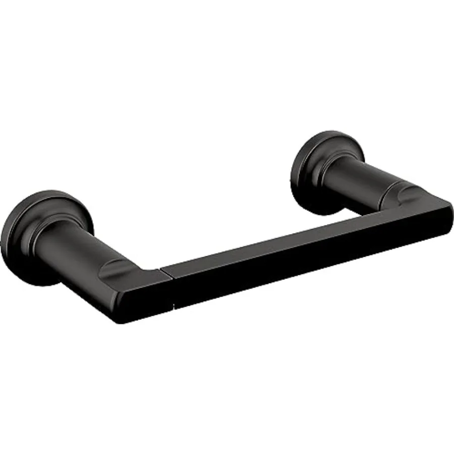 

Matte Black Tetra Pivot Arm Toilet Paper Holder Bathroom Hardware Accessory for Bath with Modern Design and Durable Metal Const