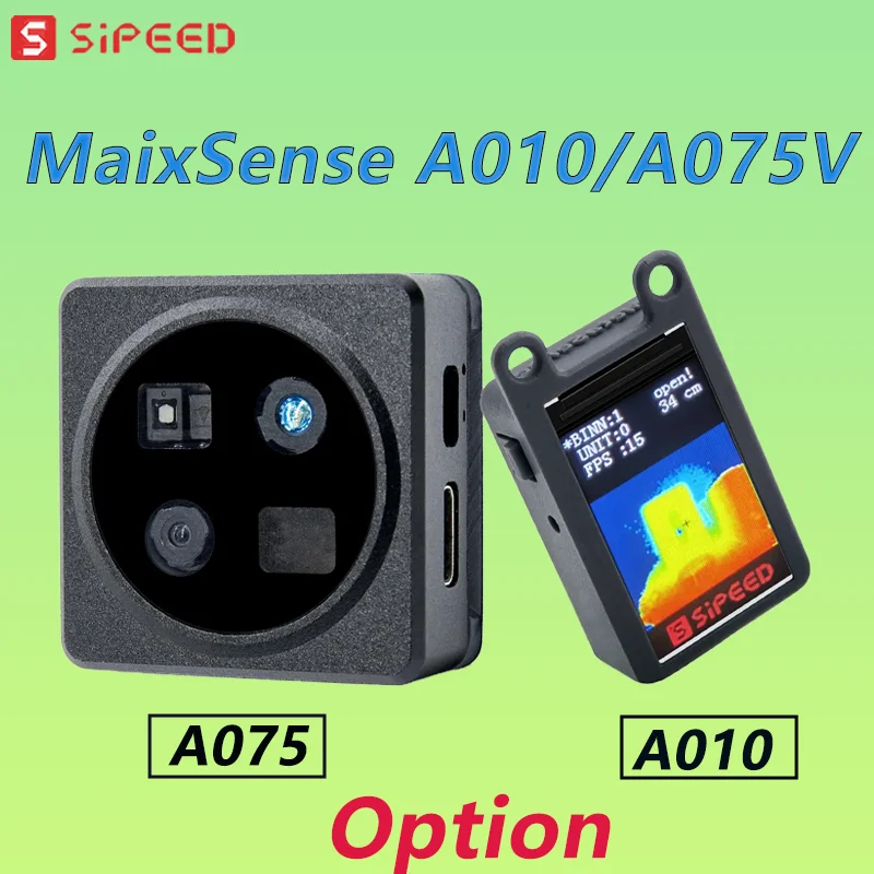 Sipeed MaixSense A010/A075V RGBD TOF 3D Глубина видения MCU и ROS Камера 2 бит RISC-V @ 144 МГц Поддержка ROS1/ROS2 iTOF Глобальный затвор