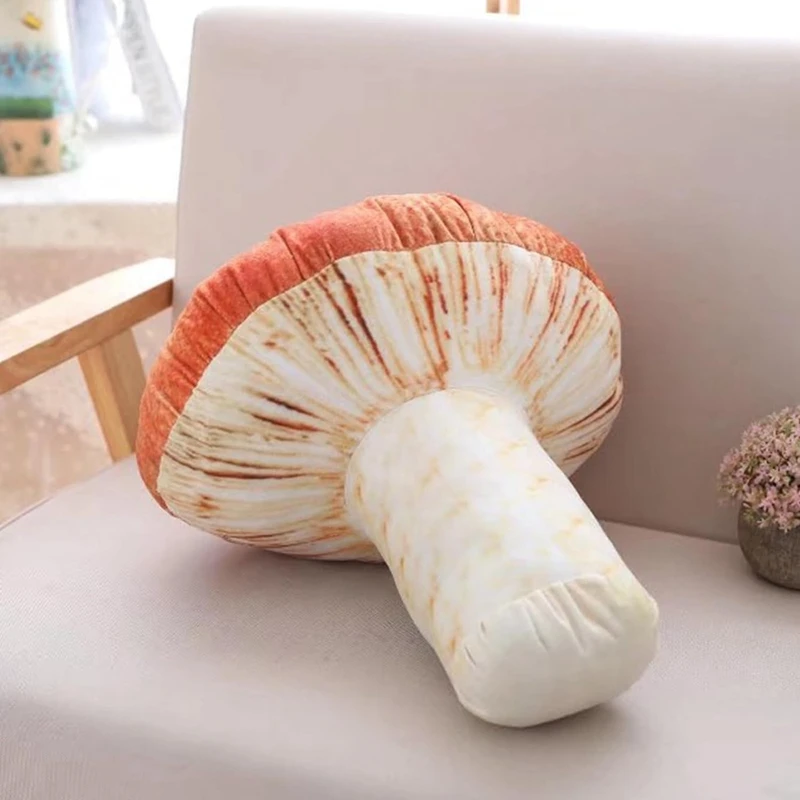 Simulated Mushroom Funny Plant Pillow Cushion Plush Anti-Stress Soft Children Toy Gift, 20Cm Durable