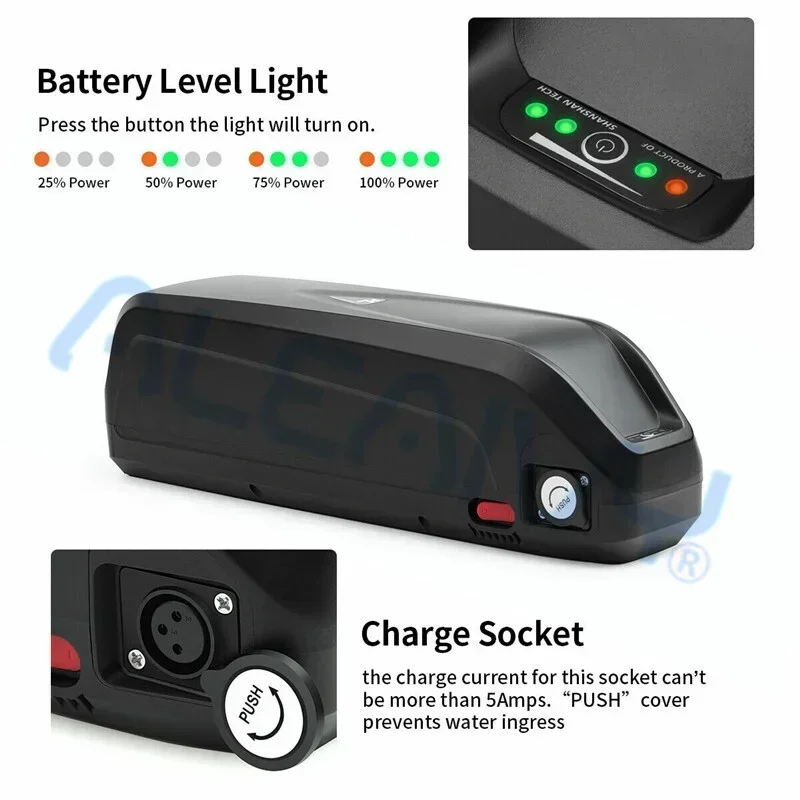 Air freight 36V 20AH/30AH Hailong battery pack polyester DP-9 with charger, motor 500W 1000W BMS 18650 power battery