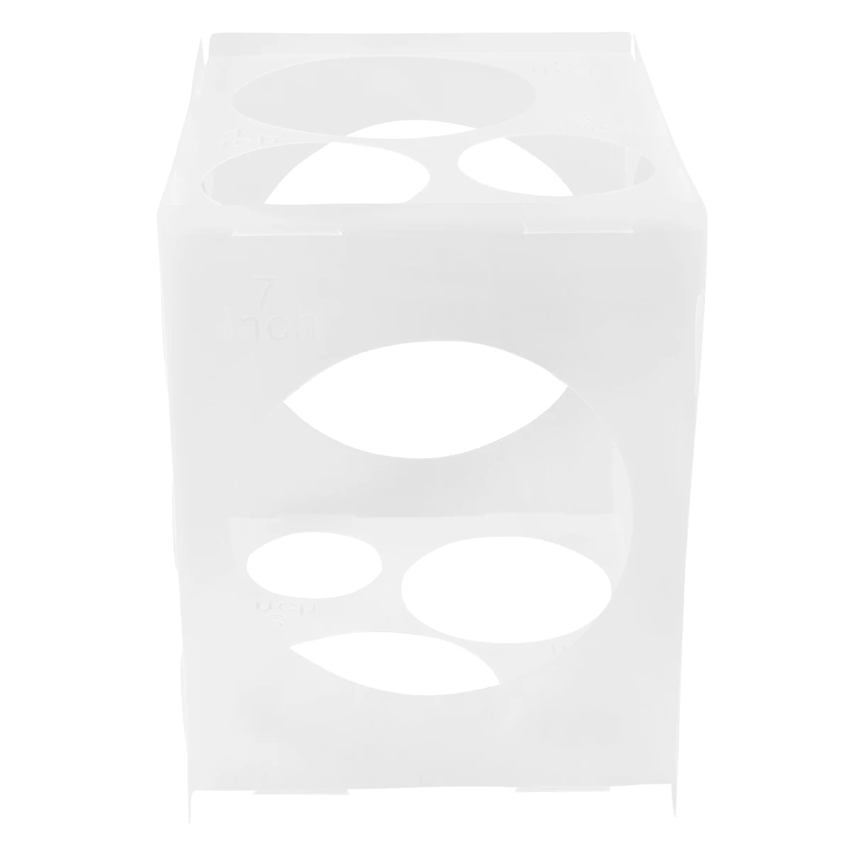 

1pc Balloon Size Holes Plastic Tool for Party Wedding Decoration Foldable Balloon Size Measuring Box Transparent