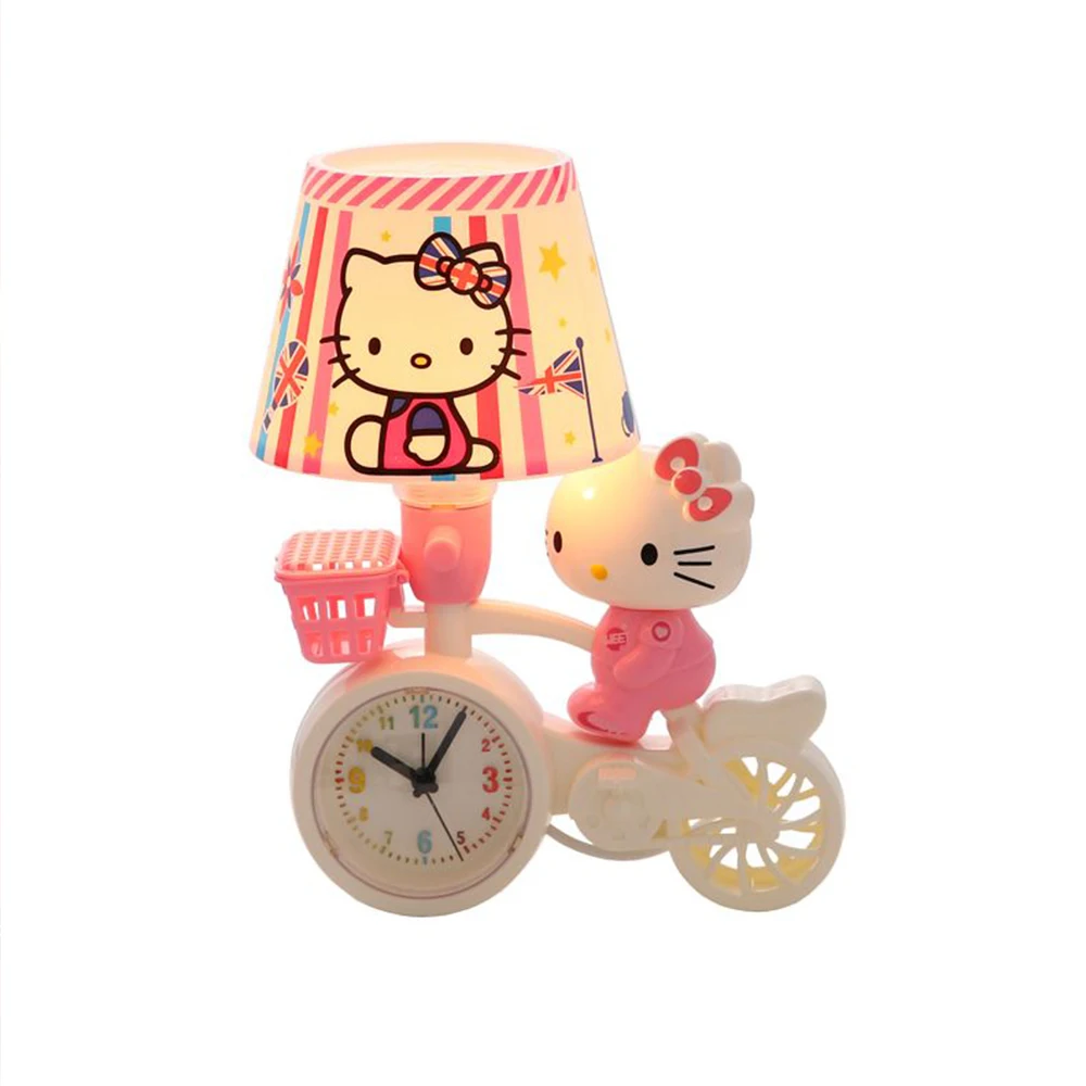 Cartoon Sanrioed Hello Kitty Night Light Kuromi Cinnamorol Kawaii Anime Kt studente dormitorio lampada da comodino ragazze sveglia lampada