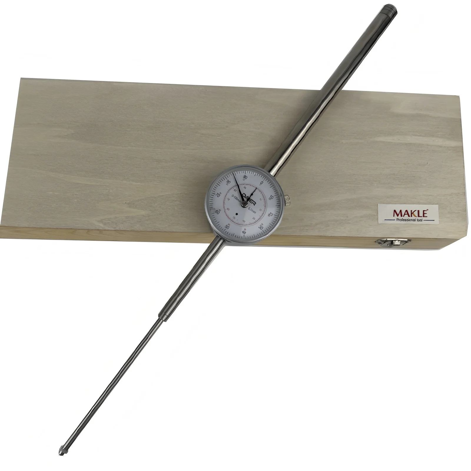0-100mm/0-50mm 0.01mm Large Dial Indicator White Dial 0-100mm/0-50mm Reading Large Size Indicator Level Gauge Measuring Tools
