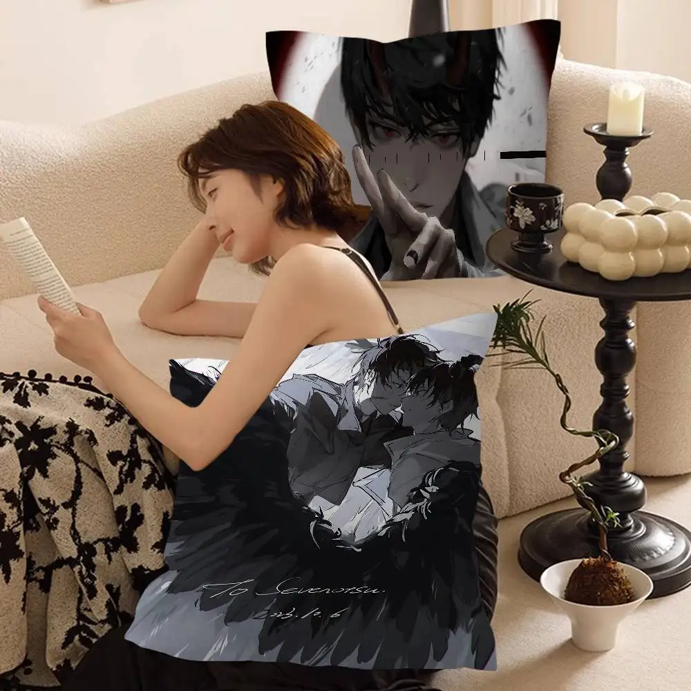 

Anime Omniscient R-Reader V-Viewpoint Cushion Cover Inches Farmhouse Decor Home Throw Pillow Covers For Couch Decorations