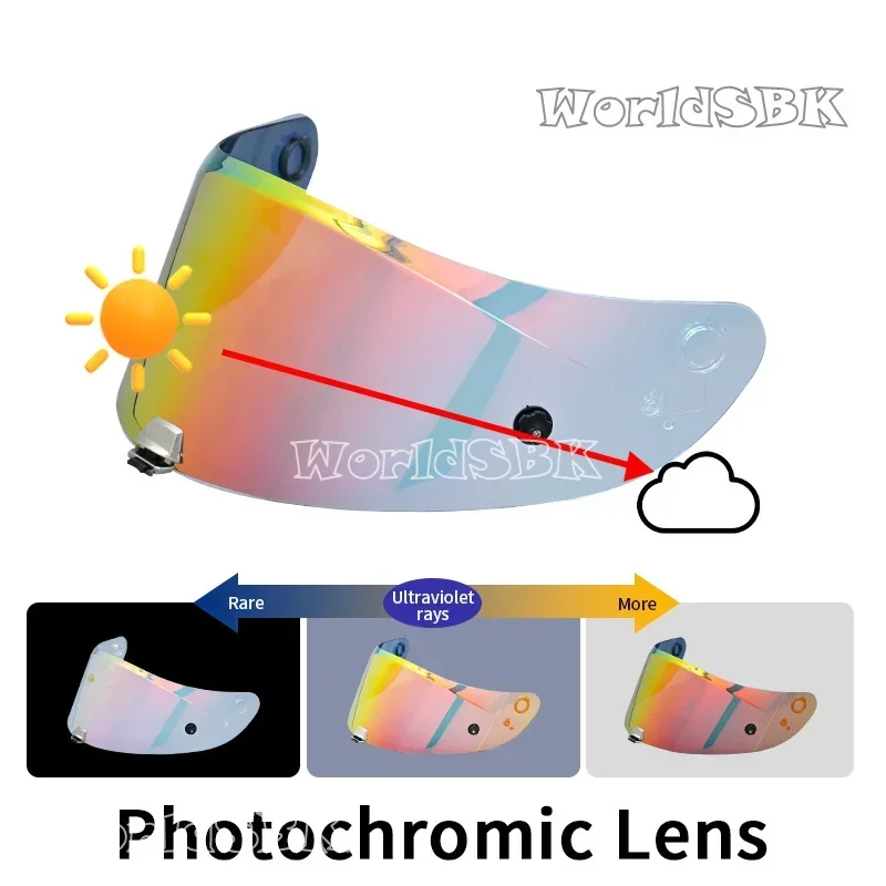 

Red Photochromic Visor for HJC RPHA 11 PRO RPHA 70 ST HJ-26 Helmet Shield Uv Cut Casco Moto Face Shield Visera Windshield