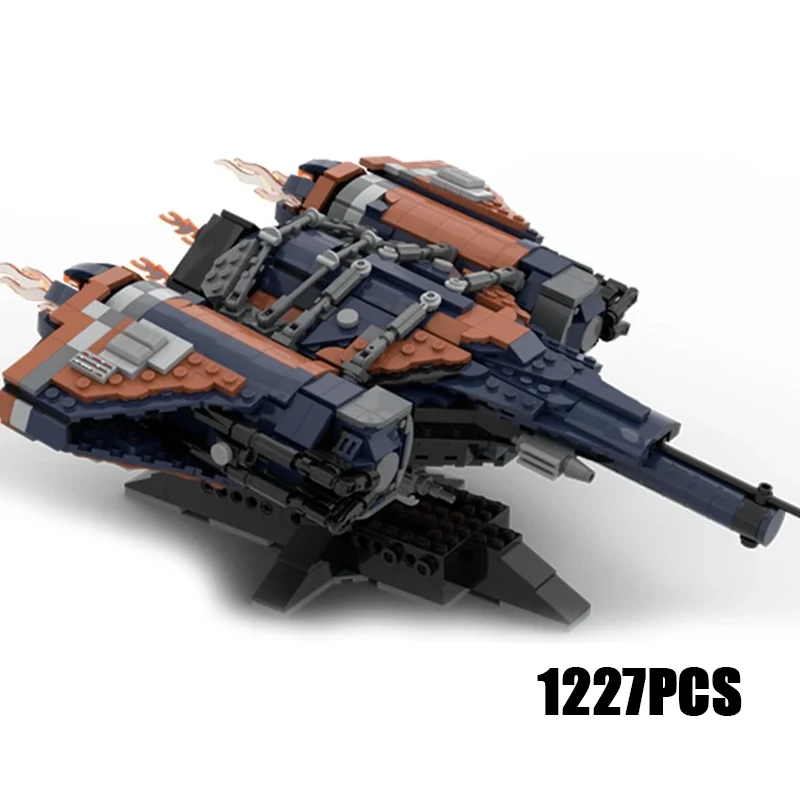 

Moc Building Bricks Military Fighter Model Guardian Warship Technology Modular Blocks Gifts Toys For Children DIY Sets Assembly