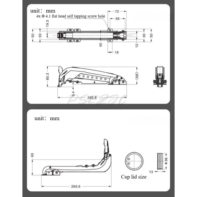 Bus Sliding Door Hinge Damping Buffer Folding Clothes Cabinet Corner Cabinet Door Hinge