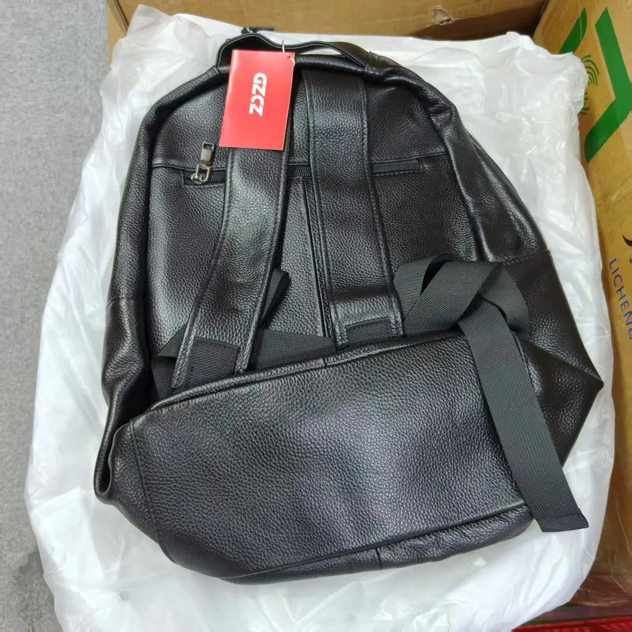 GZCZ Head Layer Backpack Computer Bag - School Travel Laptop Bag Men's Casual Fashion Genuine Leather Backpack