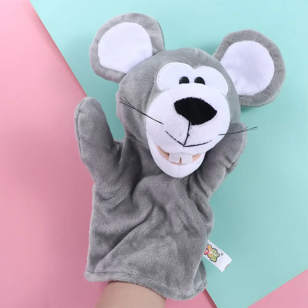 ของเล่นเด็กสําหรับเด็ก PANDA ไดโนเสาร์ตุ๊กตาของเล่นหมี SHARK Plush ตุ๊กตาหุ่นนิ้วมือหุ่นสัตว์หุ่นนิ้วมือ