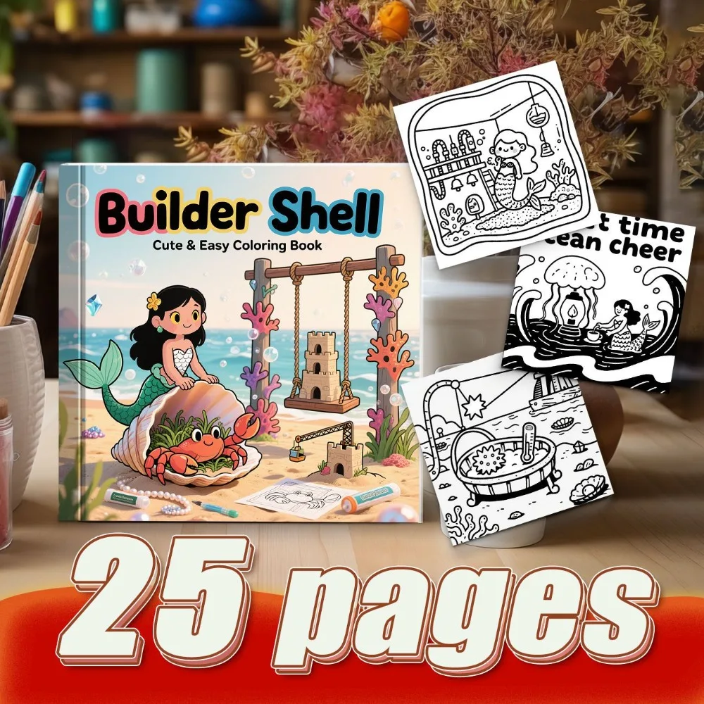 Ocean Theme Coloring Book Stress Relief And DIY Journal Creation Original Anime Patterns With Thickened Ink Proof Paper